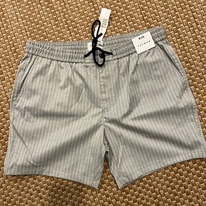Gray Striped Men's Shorts